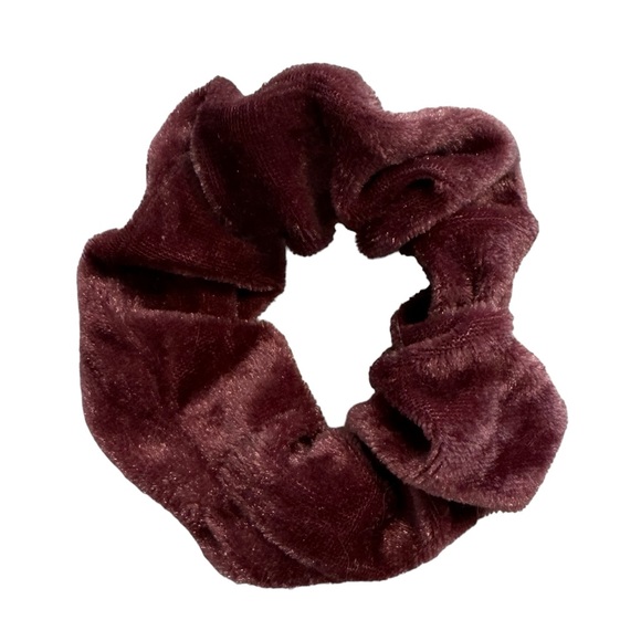Set of 5 velour hair scrunchies - Picture 2 of 7